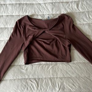 Crop ASOS design twist top
